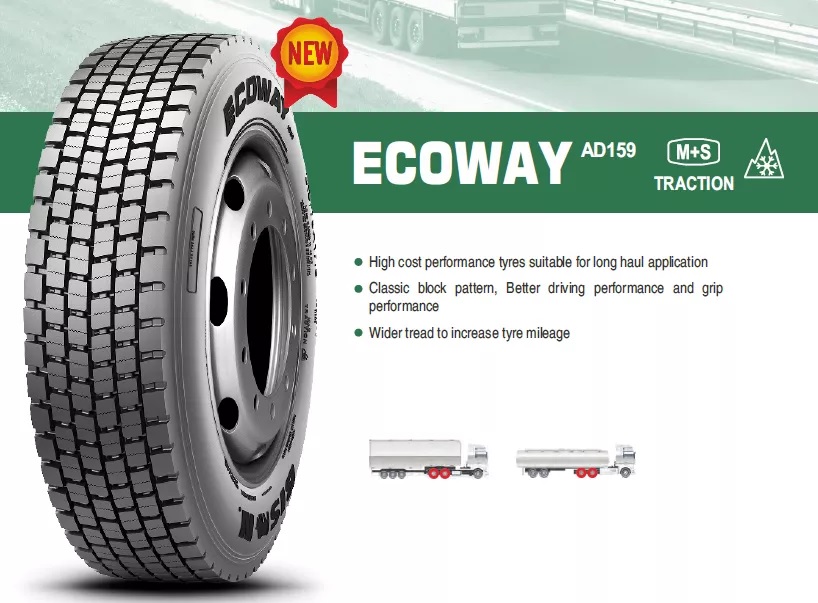 Pneumatika nákladní 315/80 R22,5"  AD159  154/151M  M+S 3PMFS  TL / záběrová