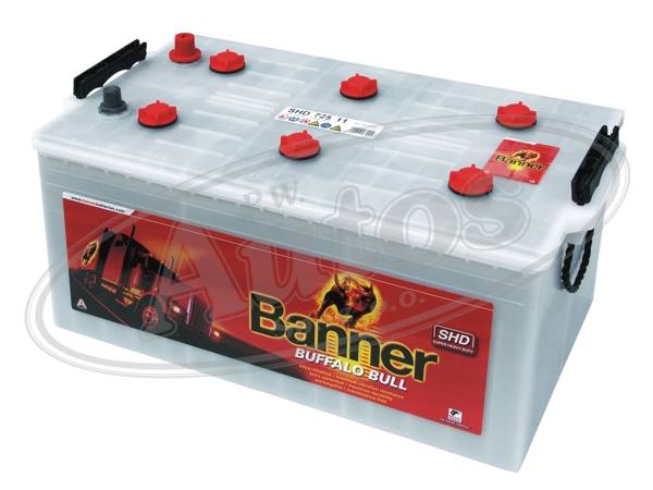 Autobaterie BANNER 225Ah/1150A Buffalo Bull SHD /517x273x240/ - doprodej