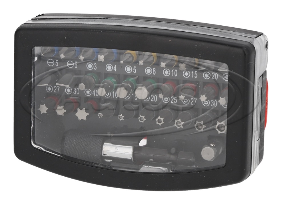 Sada bitů 1/4"x25mm /32 ks - adapter 1/4"/ držák s rychlospojkou 60mm