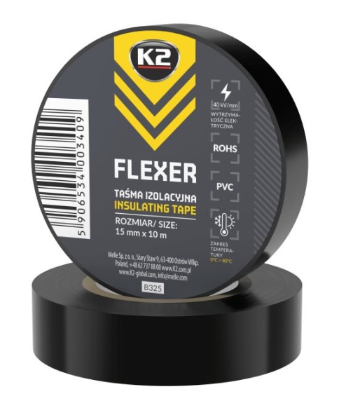 Páska izolační černá 15mm x 10m K2 FLEXER