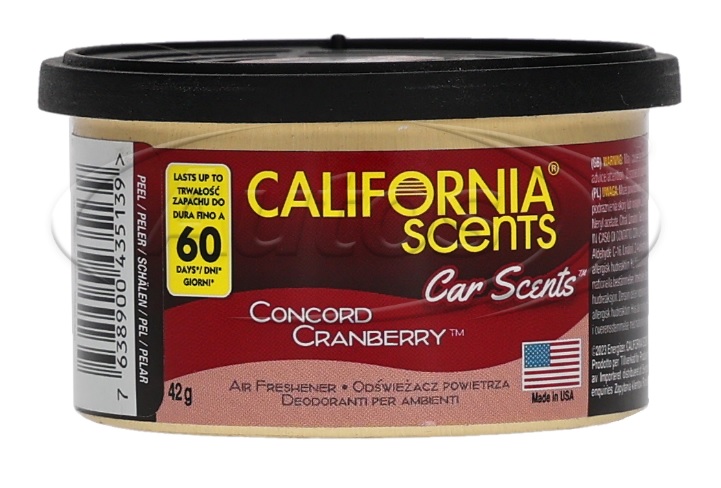 Osvěžovač vzduchu do auta "CALIFORNIA SCENTS" Condor Cranberry, 42g