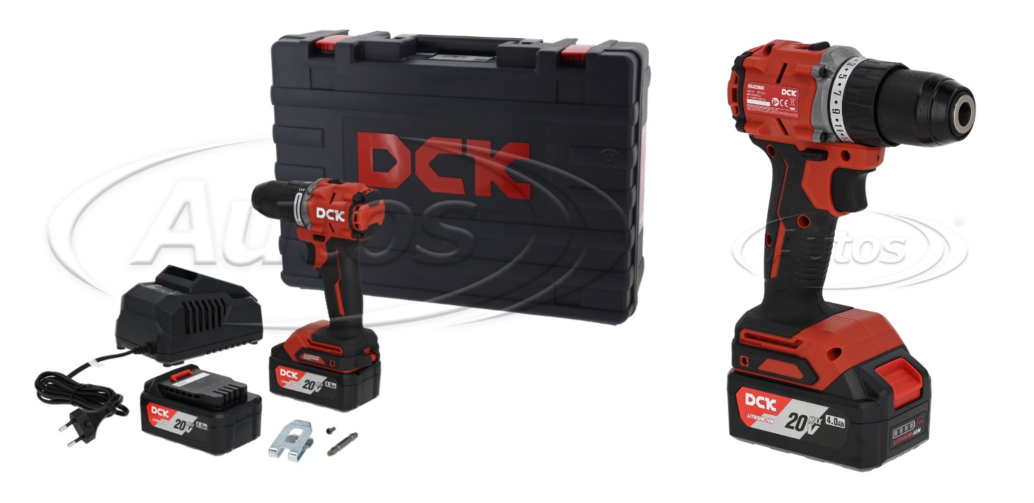 Vrtačka příklepová/šroubovák AKU KDJZ2060iEK 20V/60 Nm, kufr+2x baterie a nabíječka