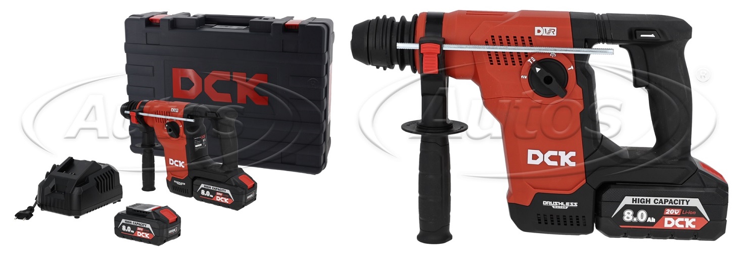 Kladivo vrtací AKU KRH20V-28/R2K 20V/ 3,6J v kufru+2x baterie a nabíječka