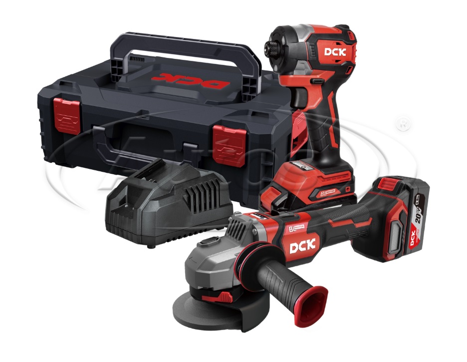 Sada nářadí AKU KDSM04 bruska úhlová + KDPL208 rázový utahovák 