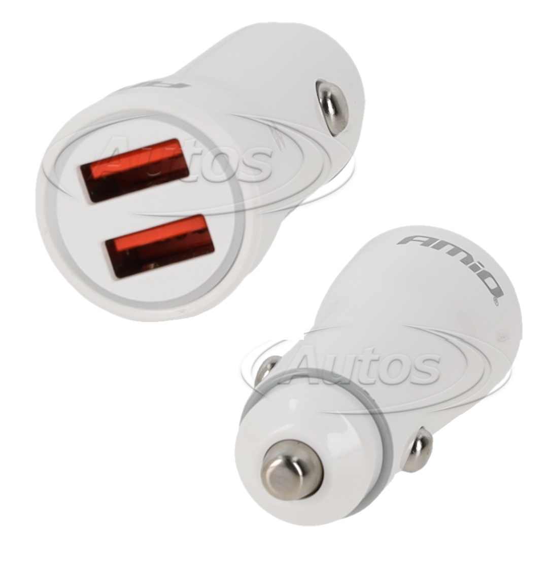 Autoadaptér - univerzální nabíječka do auta 12V / 24V  2xUSB-A  10,5W