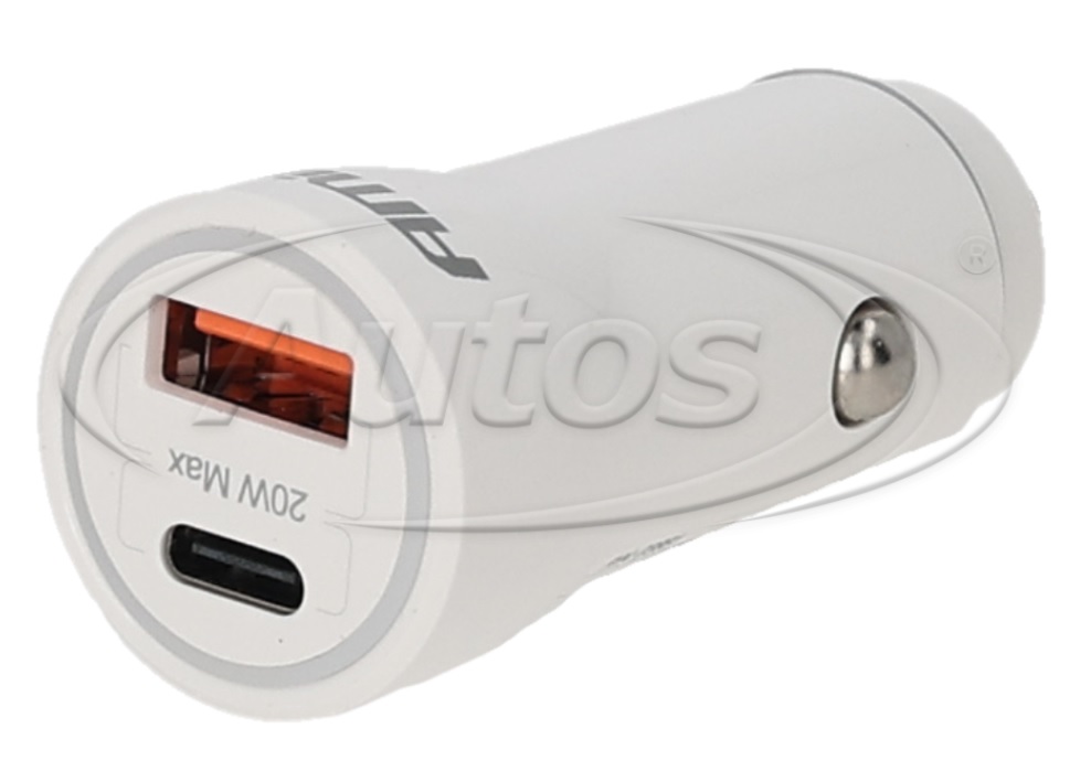 Autoadaptér - univerzální nabíječka do auta 12V / 24V  USB-A / USB-C 20W