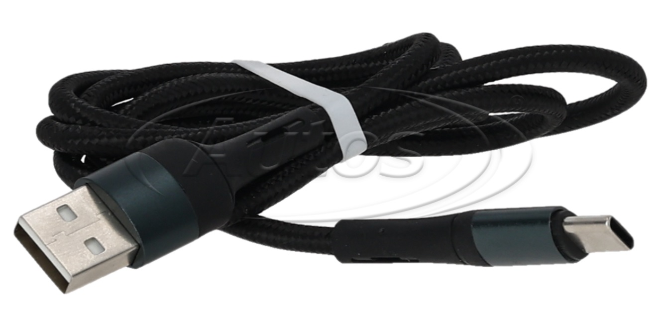 Kabel nabíjecí AMIO USB-A / USB-C 3A, 1 m