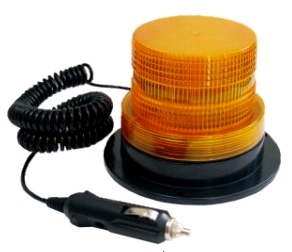 Maják výstražný oranžový 12/24V XENON magnetický