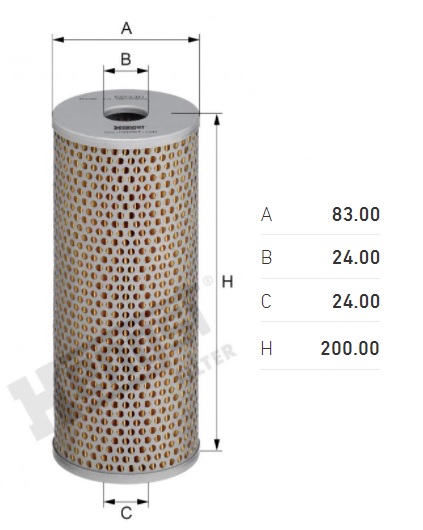 Filtr oleje hydrauliky H 962 SCANIA K-Serie 230/270/310