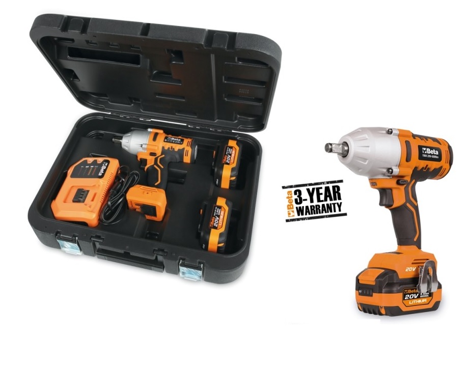 Utahovák rázový AKU 1984/K600 550Nm 1/2" 1800ot/min., baterie 4.0Ah/nabíječka/kufřík