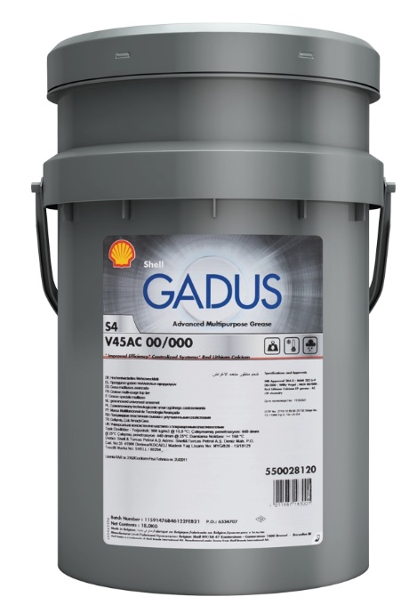 Mazivo do centrálního mazání SHELL GADUS S4 V45AC 00/000,18 kg