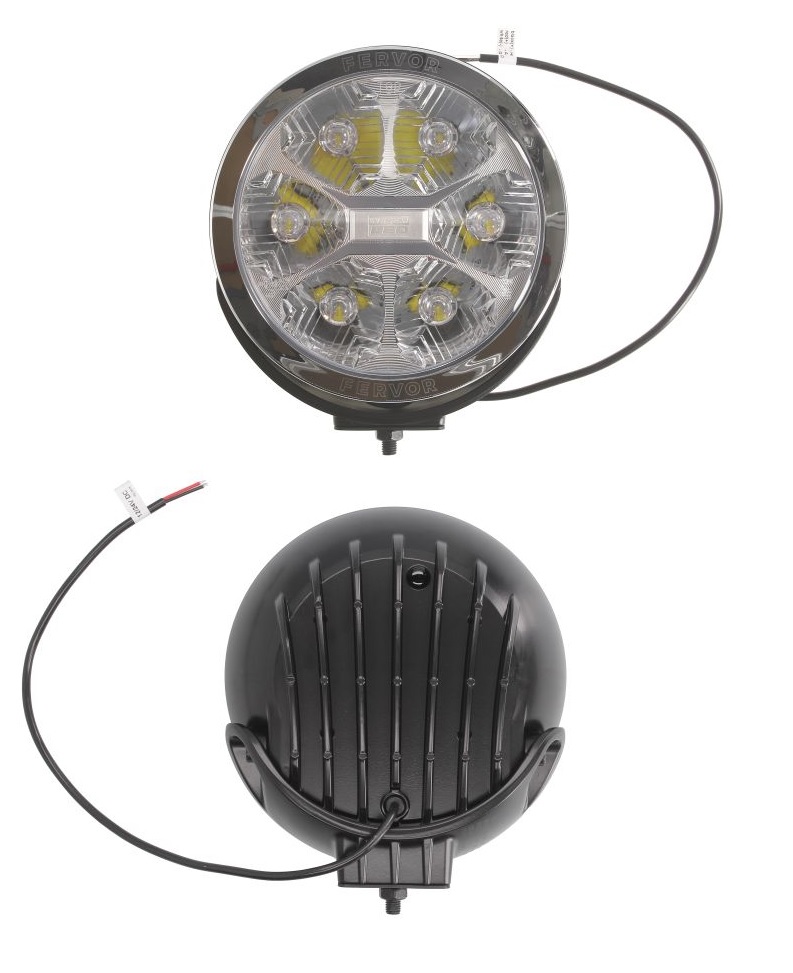 Světlomet dálkový přídavná 12V/24V 27W LED pr.220mm, kabel 0,5m