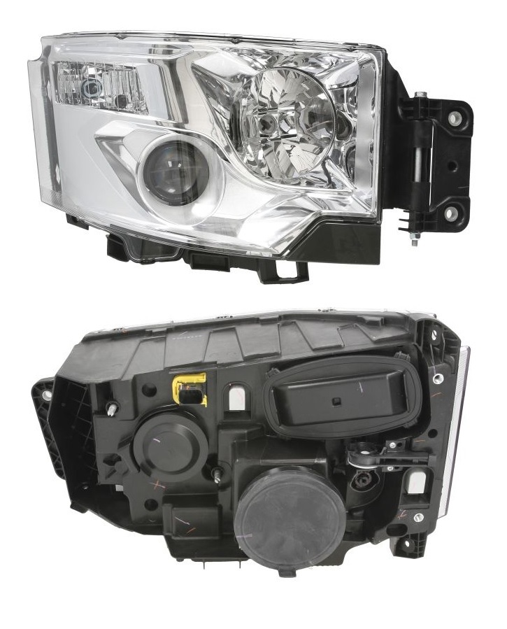 Světlomet hlavní bez motorku, chrom (H1/H7/P21W/W5W) P RVI Gama T od 01.2013