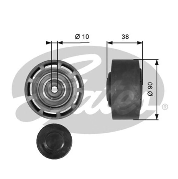 Kladka napínače řemene RVI Gama T