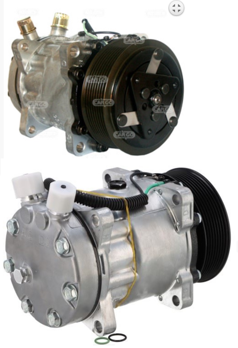 Kompresor klimatizace typ Sanden 24V MAN TGA, TGS, TGX D2868/ D2676/ D2066/ D0836