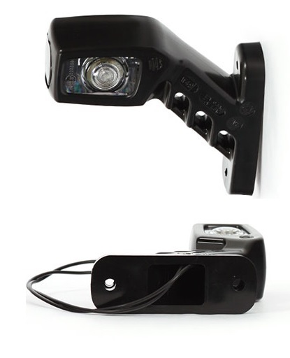 Svítilna poziční - tykadlo P 12V/24V LED č/b krátká, kabel 0,28m