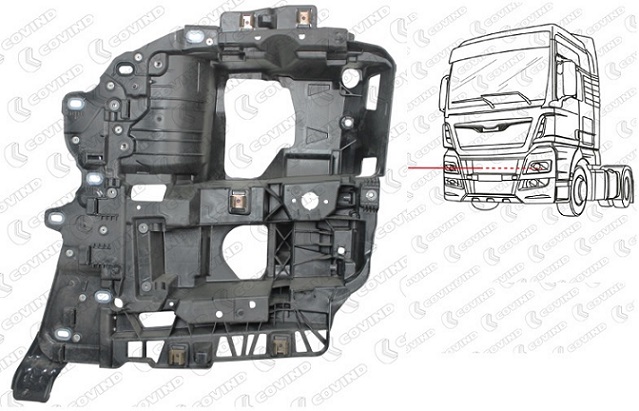 Držák hlavního světlometu L MAN TGX, TGS Euro 6