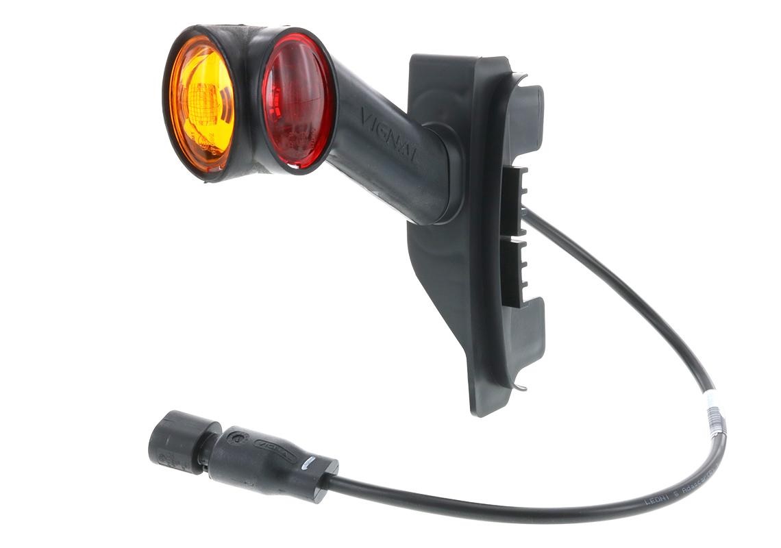 Svítilna poziční - tykadlo 12V/24V L č/b/o pro modell LC8T, kabel 0,35m