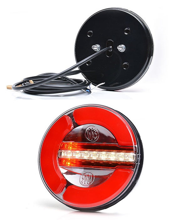 Svítilna zadní 3-dílná 12V/24V LED /pozička, couvání, mlhovka/, kabel 2m