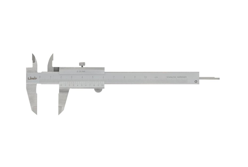 Měřítko posuvné s hloubkoměrem a šroubkem, rozsah 0-200mm