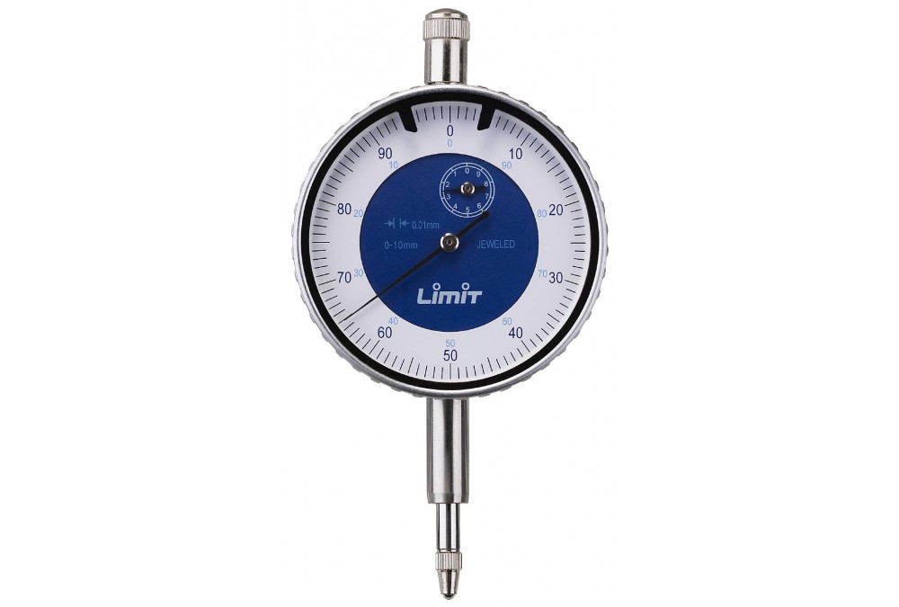 Odchylkoměr číselníkový, rozsah 0-10mm/rozlišení 0,01mm, jehla 8mm
