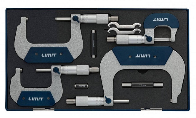 Mikrometr - sada 4 ks  /0-25//25-50//50-75//75-100/ odchylka 0,004mm