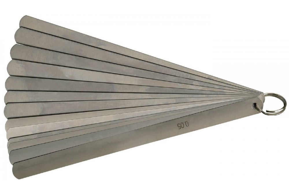 Měrky spárové metrické 13 listů, rozsah 0,05 -0,50 mm/100mm