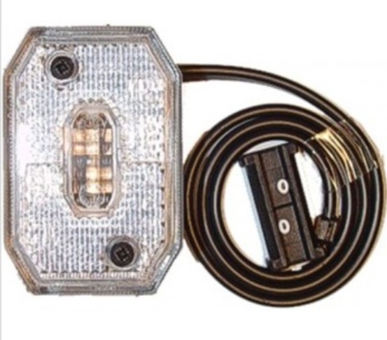 Svítilna poziční FLEXIPOINT 12V/65x44 SV 8,5/C5W oranžová s odrazkou a kabelem 0,5m