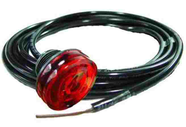 Svítilna poziční červená LED 12/24V MONOPOINT II ADR s kabelem 3,5m 