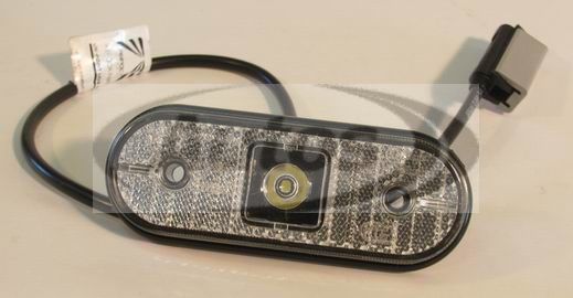 Svítilna poziční bílá 0,5m kab. LED