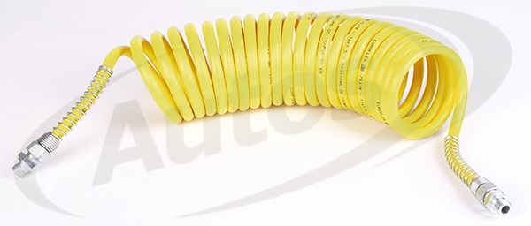 Hadice vzduchová spirálová M16x1,5/M16x1,5 žlutá 5m