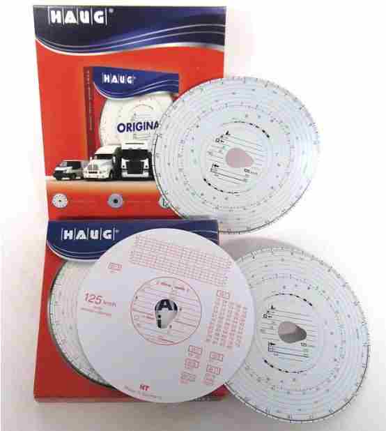 Kotouček tachografu HAUG 125km/h  EURO 125-24 