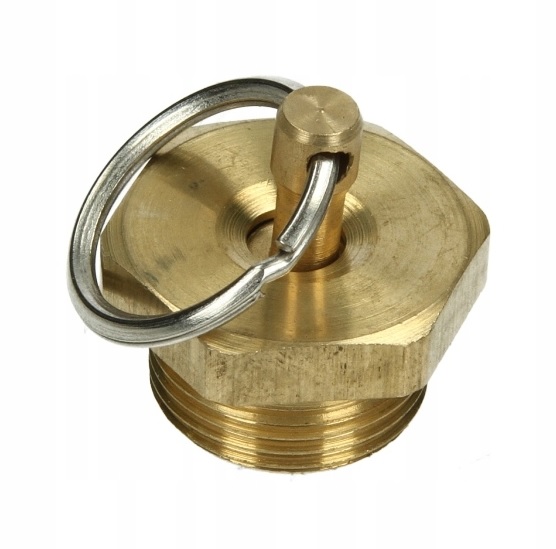 Zátka vypouštěcí M22x1,5 přetlak 0-0,8Mpa mosaz 