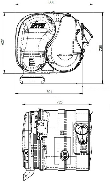 Tlumič výfuku s filtrem pevných částic DPF - repas VOLVO FH4 Euro