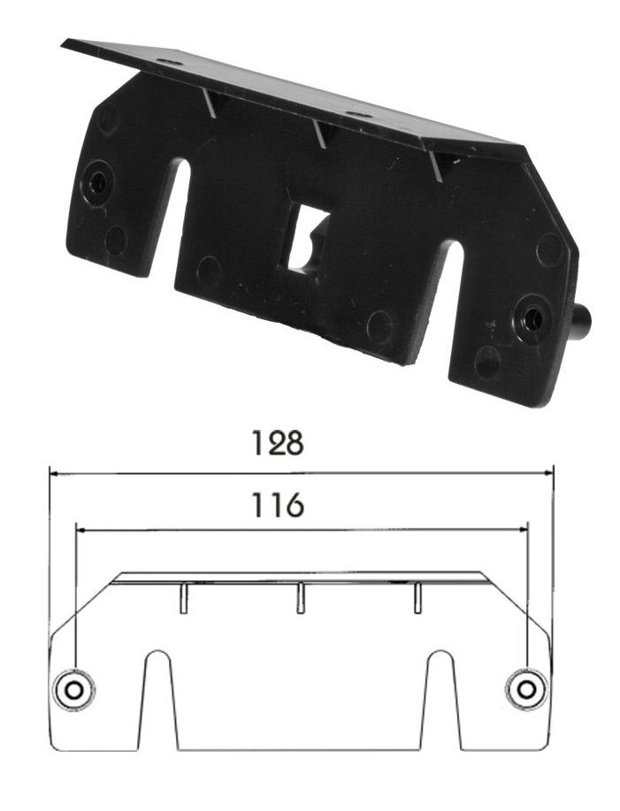 Držák poziční svítilny 90° pro sérii 40023