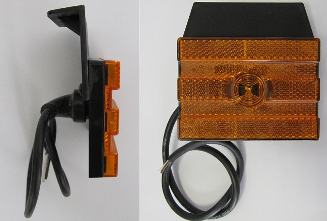 Svítilna poziční 24V 92x67x16 KOGEL LED s odrazkou a držákem 90°, kabel 0,5m