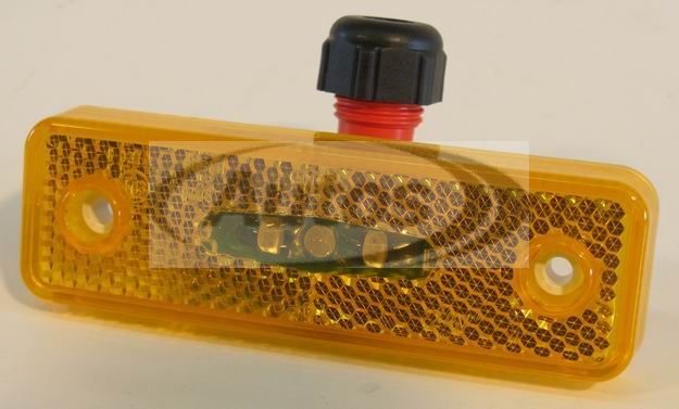 Svítilna poziční boční oranžová s odrazkou LED