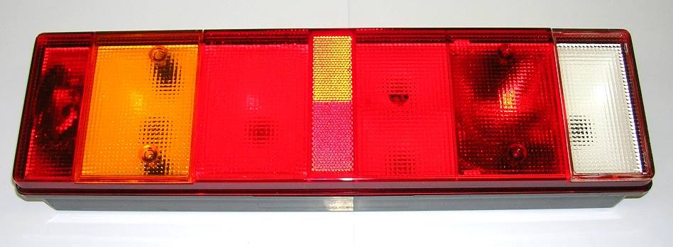 Svítilna zadní 7-dílná s osvětlením SPZ L RVI Premium