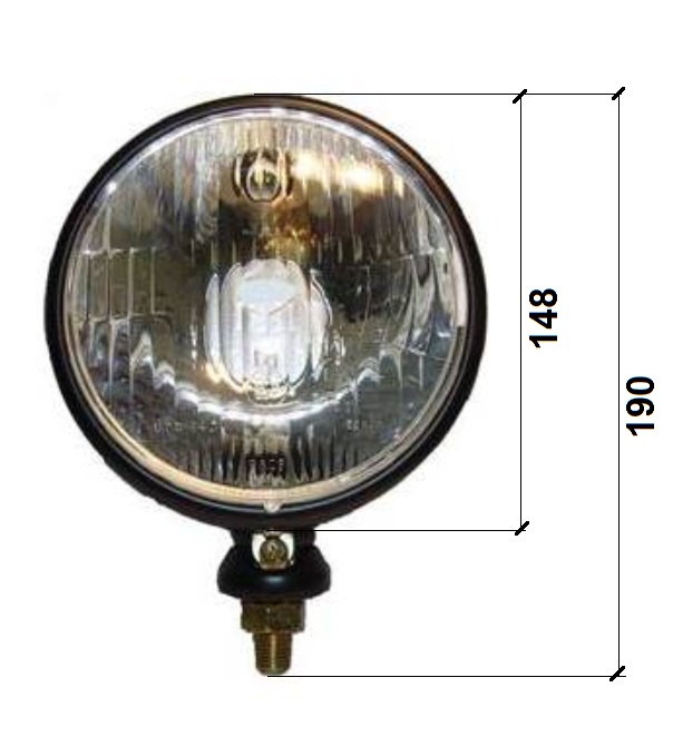 Světlomet hlavní 12V/24V 4W 148mm s parkovacím světlem , traktor