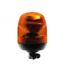 Maják výstražný oranžový 12/24V H1 na trubku s kloubem