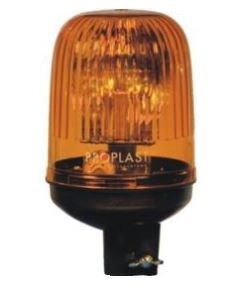 Maják výstražný oranžový 12/24V H1 na trubku bez kloubu