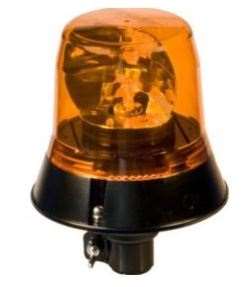 Maják výstražný oranžový 12/24V na trubku bez kloubu