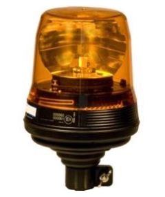 Maják výstražný oranžový 12/24V H1 na trubku bez kloubu