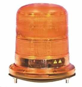 Maják výstražný oranžový 12/24V XENON dvouzáblesk pevná montáž