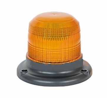 Maják výstražný oranžový 12/24V XENON jednozáblesk pevná montáž