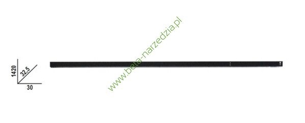 Držák nástěnný 1420x32,5x30 systému C45PRO BETA 4500