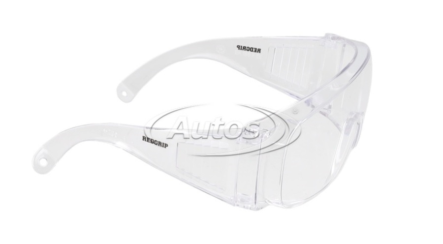 Brýle ochranné - čiré sklo s velkým polykarbonátovým zorníkem REDGRIP
