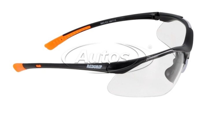 Brýle ochranné - čiré sklo z polykarbonátu 
s UV ochranou REDGRIP