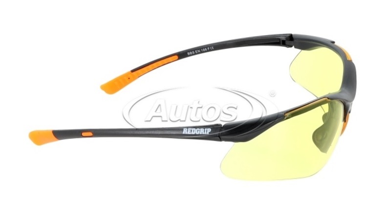 Brýle ochranné - žluté sklo z polykarbonátu 
s UV ochranou REDGRIP
