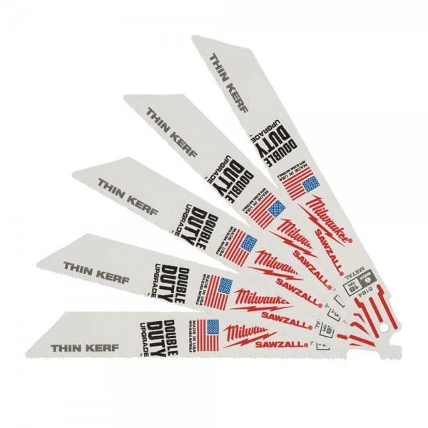 Plátek pilový do ocasky 150/1,4 mm Bimetal, na plechy a ocelové trubky, sada 5 ks